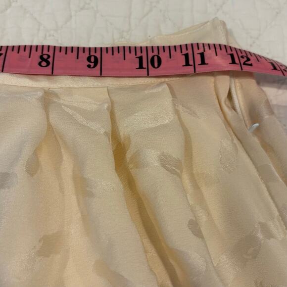 VTG UMI COLLECTIONS BY ANNE GRIMINS Maxi Pencil Skirt Cream Sz6 Disco 70s 80s - Picture 6 of 7